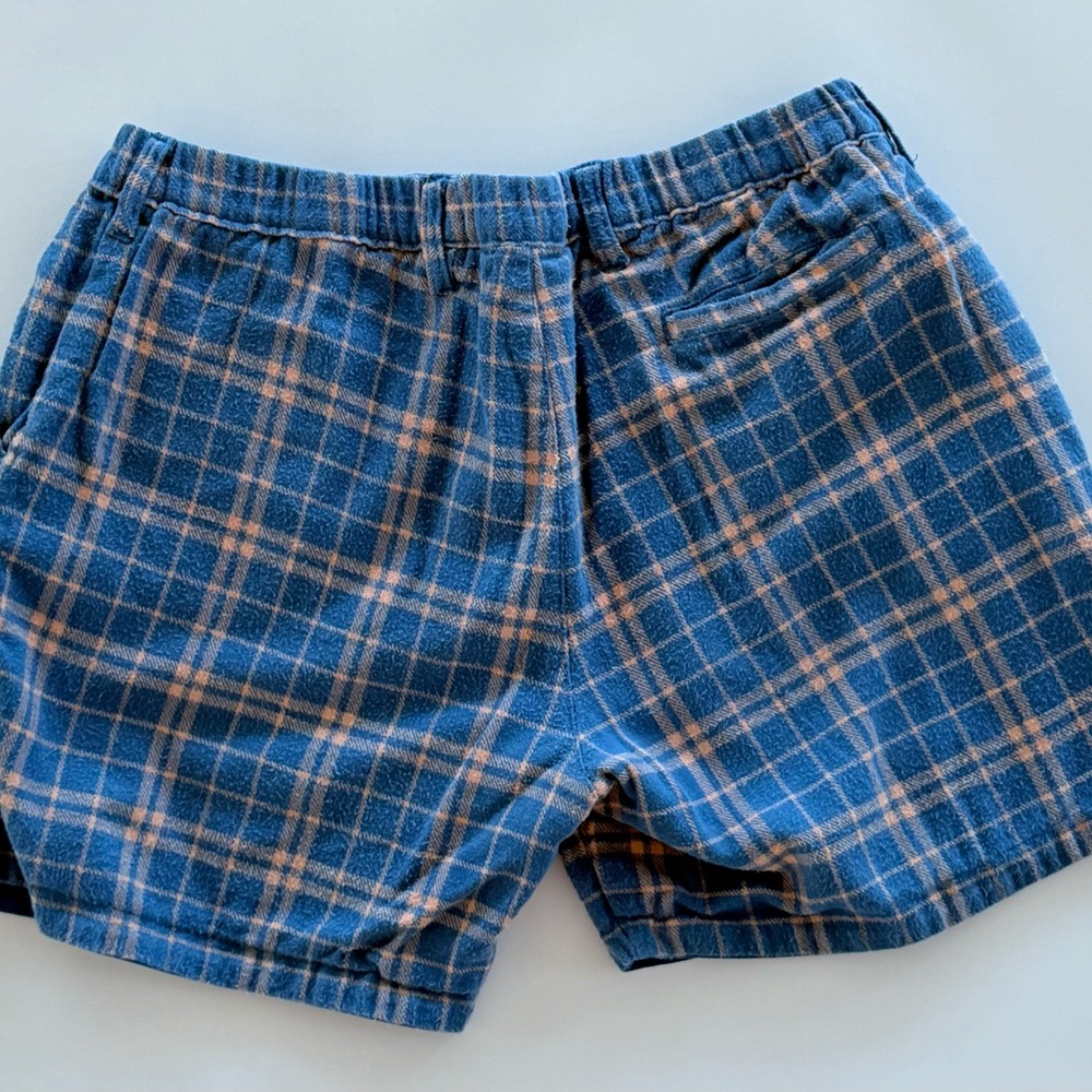 Chubbies Reversible Shorts Mens Large L Plaid Lounge Casual Weekend Aqua & Pink‎ - Picture 13 of 13